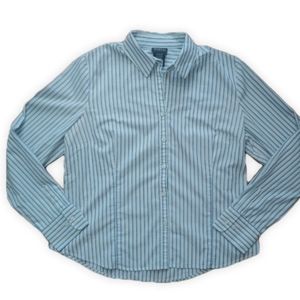 George Blue Strip Long Sleeve Shirt
